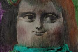 Fernando Botero – Mona Lisa a los trece años, 1959. Neuinterpretation von Leonardo da Vincis berühmter Mona Lisa in Boteros charakteristischer Bildsprache des Volumens. Das Gemälde markiert einen frühen Wendepunkt seines künstlerischen Schaffens.