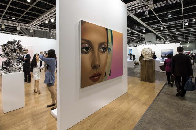Gagosian Gallery Art Basel in Hong Kong 2014 Art Basel during day 3 on May 16, 2014 at the Hong Kong Convention and Exhibition Centre in Hong Kong, China. Photo by Jessica Hromas / Art Basel MCH Messe Schweiz (Basel) AG