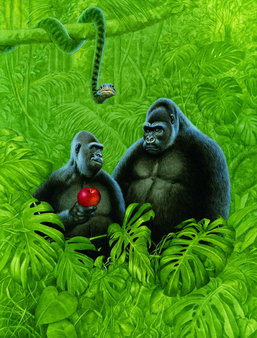 Gerhard Haderer, Eva und Adam, 2016 © Gerhard Haderer